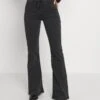 Lee Breese - Flared Jeans - Washed Black