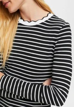 ESPRIT Muschelkante Am Ausschnitt - Longsleeve - Black -Geselecteerde Modieuze Dameskledingwinkels 25505dc0b1ac48a1b48c3b172509eb6f