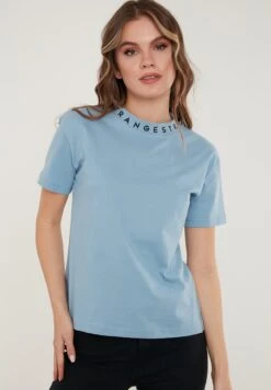 LELA Regular Fit - T-Shirt Print - Baby Blue