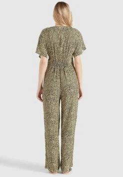 Khujo Borgia - Jumpsuit - Schwarz-Gelb Geblümt -Geselecteerde Modieuze Dameskledingwinkels 39bbe9fead3947409800ae753c861068