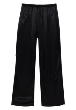 PULL & BEAR Satin Parachute - Broek - Mottled Black -Geselecteerde Modieuze Dameskledingwinkels 3db3449f4e3b4a4097e53d428c80fef4