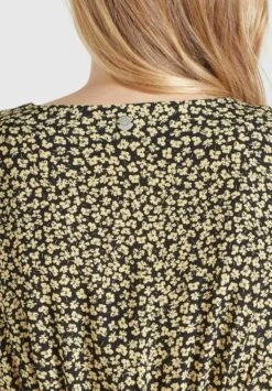 Khujo Borgia - Jumpsuit - Schwarz-Gelb Geblümt -Geselecteerde Modieuze Dameskledingwinkels 419c911290c4426e916bb1cf7469470c