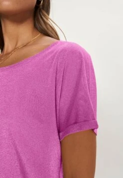 Mos Mosh Kay Tee - T-Shirt Basic - Vivid Viola -Geselecteerde Modieuze Dameskledingwinkels 4709a0627ab34dd095b85e7659f6456e