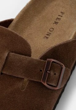 Pier One Leather Unisex - Pantoffels - Brown -Geselecteerde Modieuze Dameskledingwinkels 47364cdc1dcd4794860a5f6810594e6c