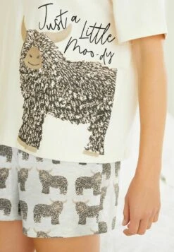 Next Hamish The Highland Cow Short Set Standard - Pyjama - Ecru -Geselecteerde Modieuze Dameskledingwinkels 4ee1a2019ae84b0d901a10a49fb5f641