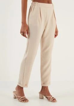 LELA Slim Fit - Broek - Stone -Geselecteerde Modieuze Dameskledingwinkels 577226ffc90f48359abdd09dfc04a86d