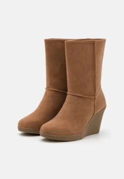 Anna Field Winter Boot - Enkellaarsjes Met Sleehak - Cognac -Geselecteerde Modieuze Dameskledingwinkels 64d45de883534e7f974d195c7e051ad9
