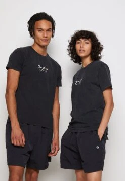 Kaotiko Washed Ramen - T-Shirt Print - Black -Geselecteerde Modieuze Dameskledingwinkels 69005f5825184b9f994df5469f798d8d