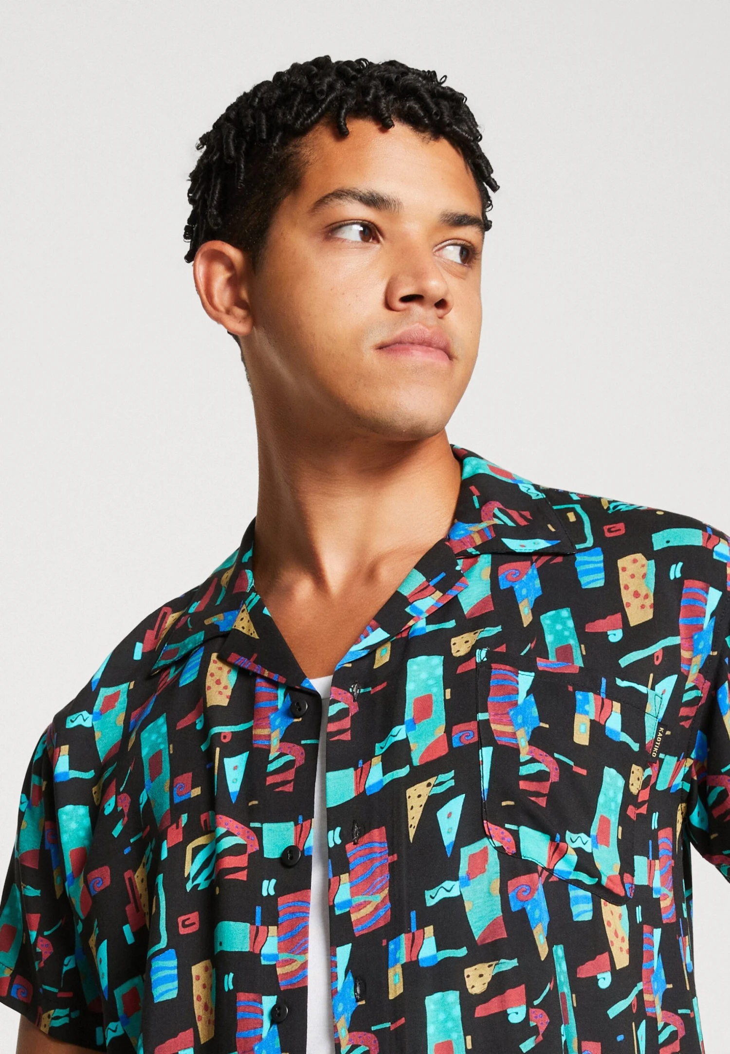 Kaotiko Shirt Bel Air Unisex - Overhemdblouse - Turquesa 4 Kaotiko Shirt Bel Air Unisex - Overhemdblouse - Turquesa - Afbeelding 4