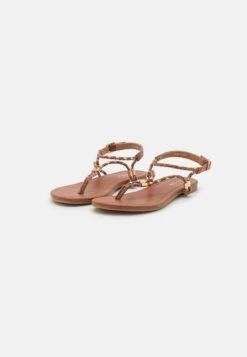 Anna Field Teensandalen - Cognac/Gold -Geselecteerde Modieuze Dameskledingwinkels 8e1d6ac5d8ec478886ba5afccecbc513