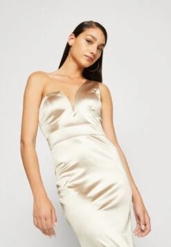 Wal G Evalina One Sleeve Maxi - Galajurk - Champagne -Geselecteerde Modieuze Dameskledingwinkels 9346ebbebd34415996d3098c673a1593