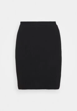 Even&Odd Basic Mini Ribbed Skirt - Kokerrok - Black -Geselecteerde Modieuze Dameskledingwinkels 9e955763a1e04d8493b30d183c7933c6