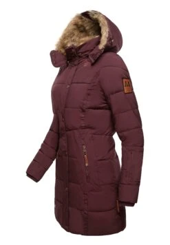 Marikoo Lieblings - Winterjas - Dark Red Melange -Geselecteerde Modieuze Dameskledingwinkels 9f22bee11a044d7ab4ce2383140ee447