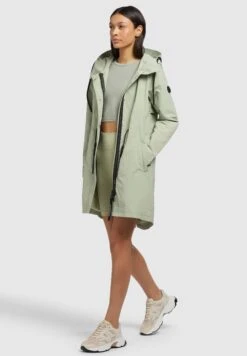 Khujo Adda - Halflange Jas - Blassgrün -Geselecteerde Modieuze Dameskledingwinkels a3ca60f509bd45b1bfb86a38aea3342d