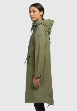 Khujo Marnia - Regenjas - Olivgrün -Geselecteerde Modieuze Dameskledingwinkels b222e9ab5ed5407fb4c1dbabbce6ece1