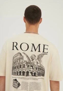 YOURTURN Rome Tee Unisex - T-Shirt Print - Mottled Light Brown -Geselecteerde Modieuze Dameskledingwinkels c774f4903f4a4a26b535e119279a3abe