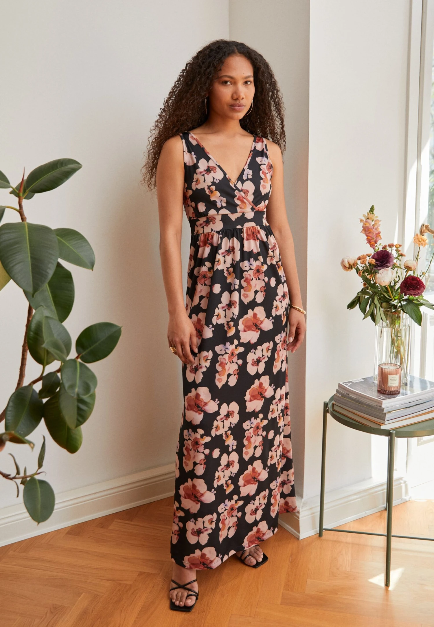 Anna Field Maxi-Jurk - Black/Pink/Multicoloured 2 Anna Field Maxi-Jurk - Black/Pink/Multicoloured - Afbeelding 2