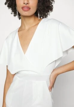 Wedding Betty V Neck Wrap - Jumpsuit - White -Geselecteerde Modieuze Dameskledingwinkels c881f6ba37fb47679d7c7bf7b789dc5f