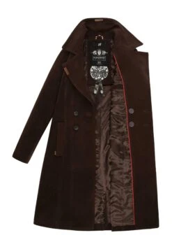 Navahoo Wooly - Halflange Jas - Dark Choco -Geselecteerde Modieuze Dameskledingwinkels c8d79417e3e94380bff0d4cd22e5c416