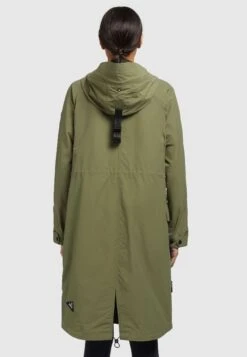 Khujo Marnia - Regenjas - Olivgrün -Geselecteerde Modieuze Dameskledingwinkels d8b72f8d3eeb4cdb9713c0aaaff9187a