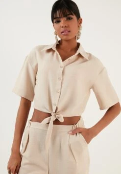 LELA Regular Fit - Overhemdblouse - Stone -Geselecteerde Modieuze Dameskledingwinkels fa6d3fc56307430f94e0bd3b7b5c8ff8
