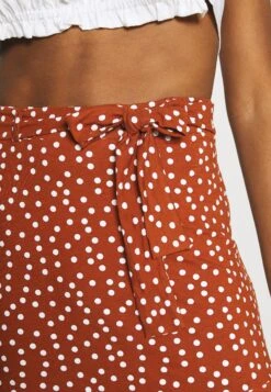 Even&Odd Mini Skirt With Volant - A-Lijn Rok - Brown/White -Geselecteerde Modieuze Dameskledingwinkels fc0ba9c0fdf045d2bcc21aaeb0b2a1bb